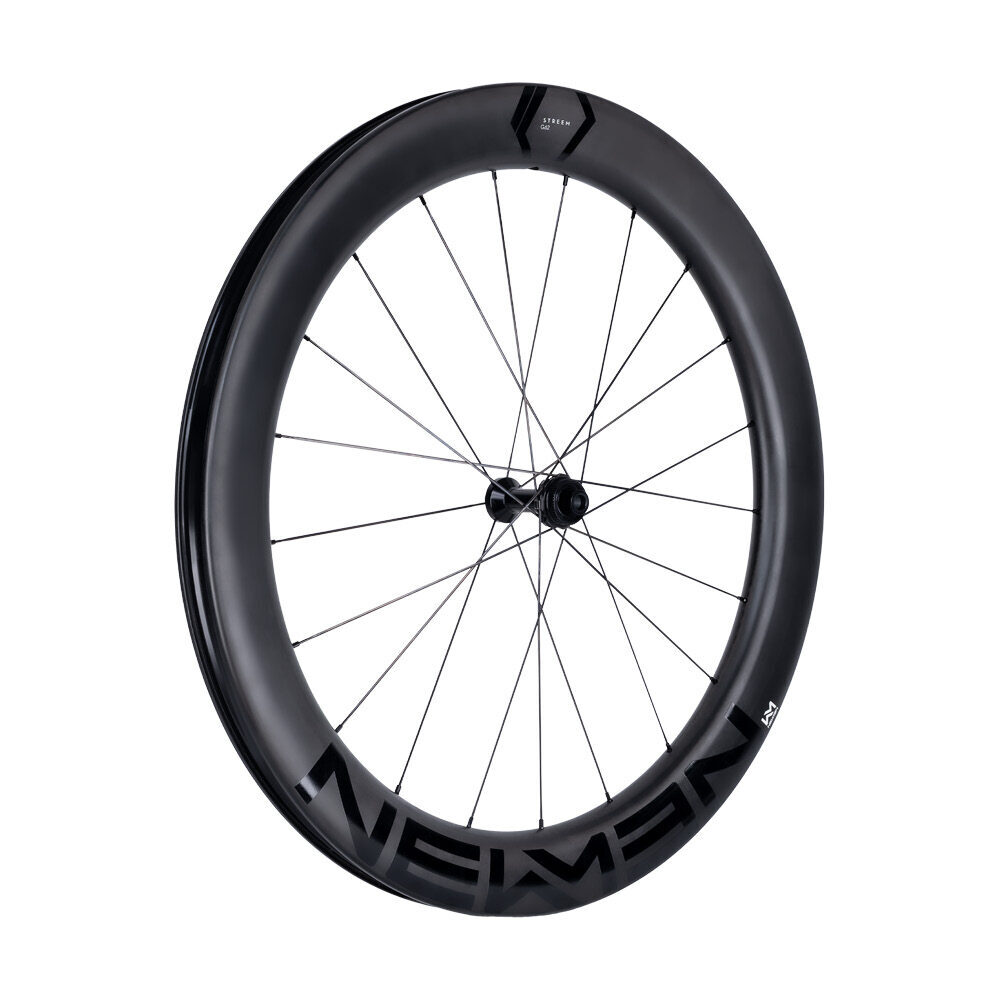 Ruota gravel aero Newmen Streem G.62 con cerchio profondo 62 mm