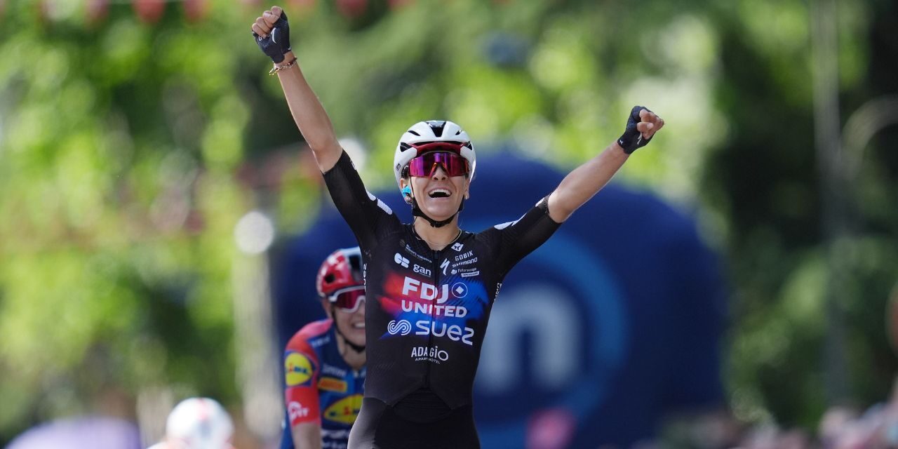Célia Gery vince la tappa 7 del Giro d’Italia Women 2026 a Salice Terme