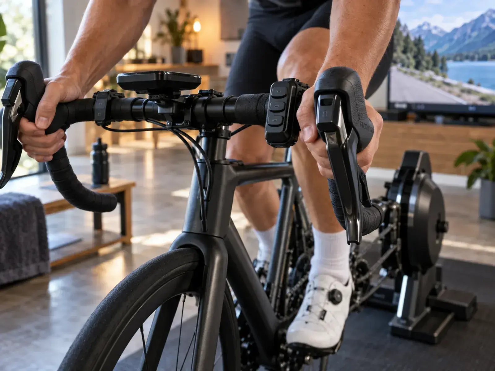 Illustrazione editoriale: Rouvy e Zwift hardware: perché la compatibilità può cambiare il setup indoor