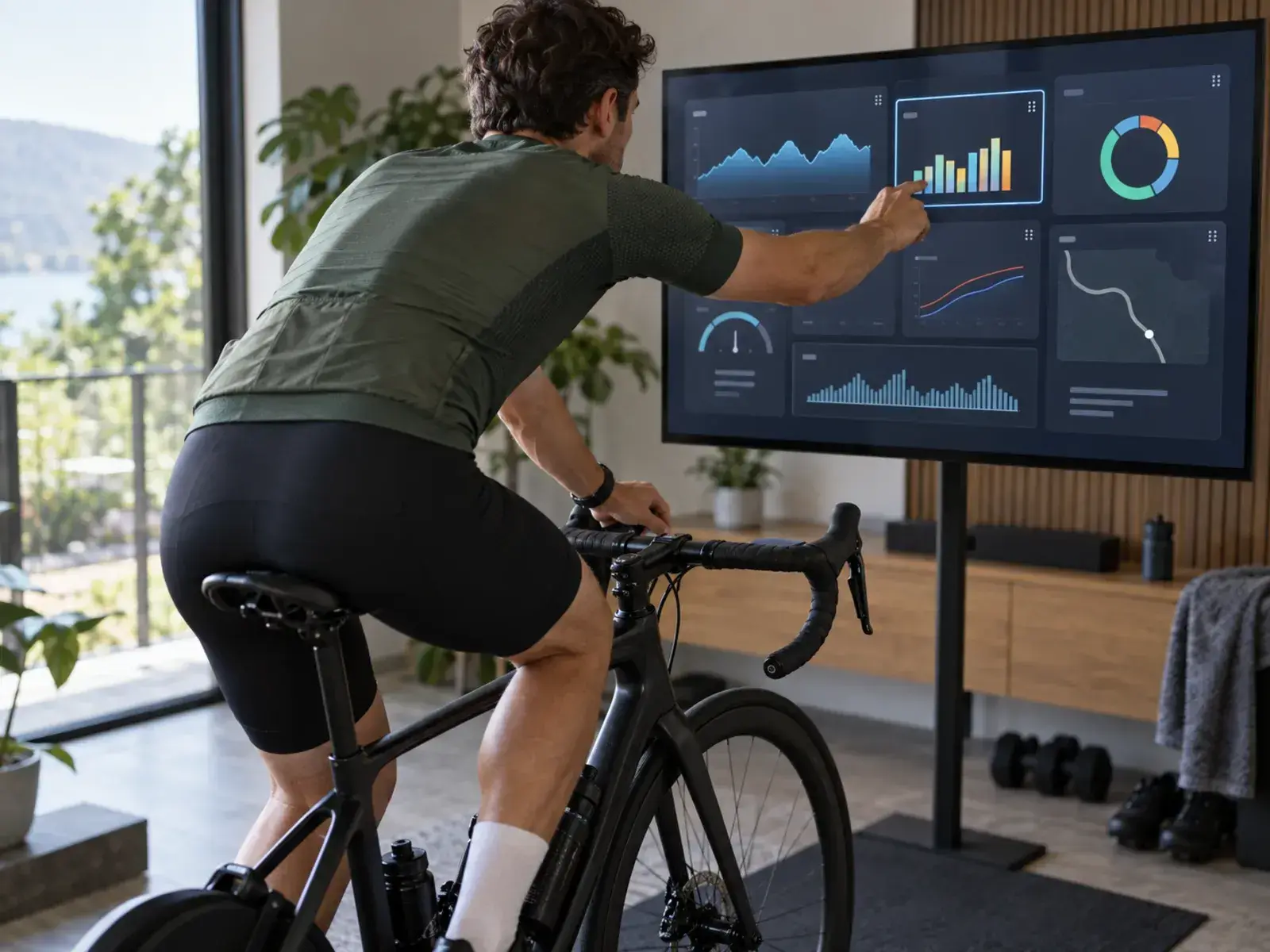 Illustrazione editoriale: TrainingPeaks Virtual punta sulla UI configurabile come un ciclocomputer