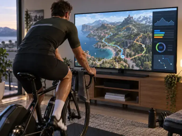 Illustrazione editoriale: TrainingPeaks Virtual 0.4.35: world routes e una piattaforma sempre più tecnica