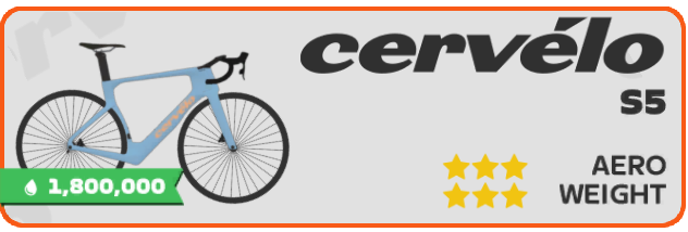 Cervélo S5 Lupine Limited Edition nella Drop Shop di Zwift
