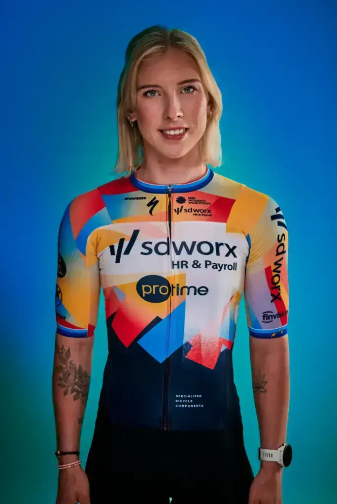 Lorena Wiebes con la maglia del Team SD Worx-Protime