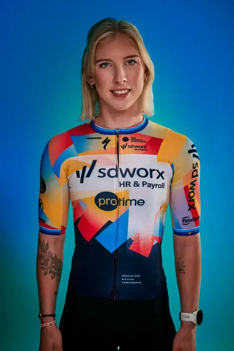 Lorena Wiebes con la maglia del Team SD Worx-Protime