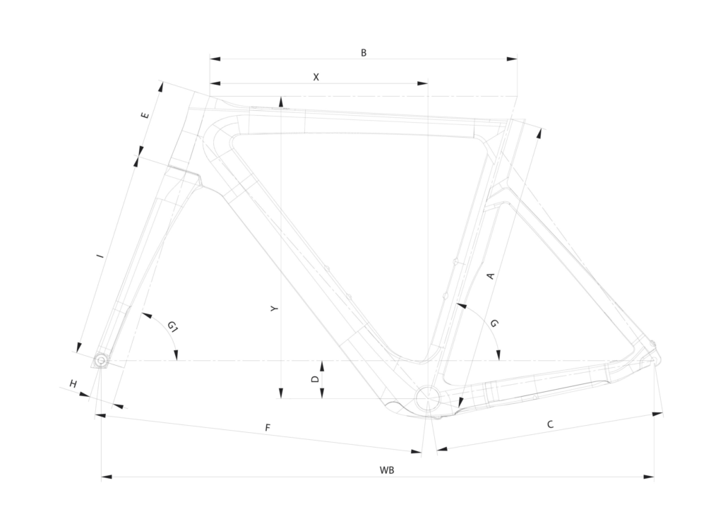 Bianchi E-Oltre, schema ufficiale delle geometrie YUBN8