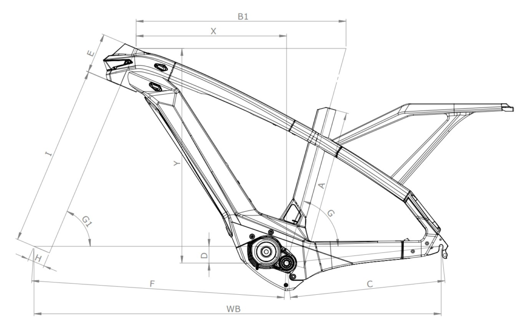 Bianchi E-Omnia, schema ufficiale delle geometrie YTB4E