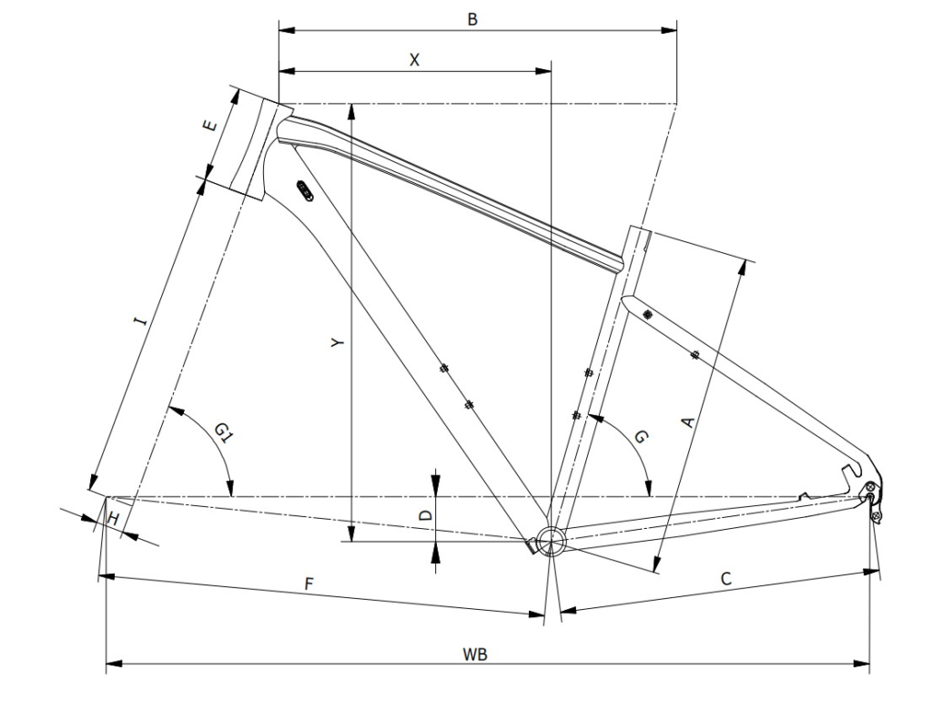 Bianchi Spillo, schema ufficiale delle geometrie YTBH3