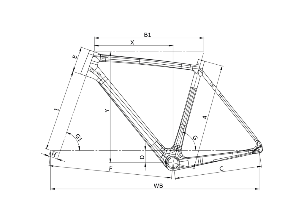Bianchi Zolder, schema ufficiale delle geometrie YUB51