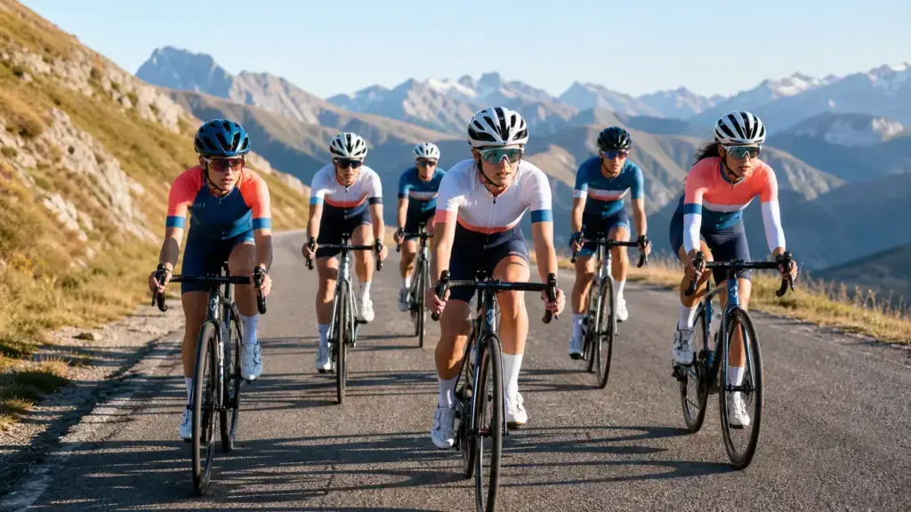 Squadra femminile di ciclismo su strada in vista del progetto Decathlon 2027