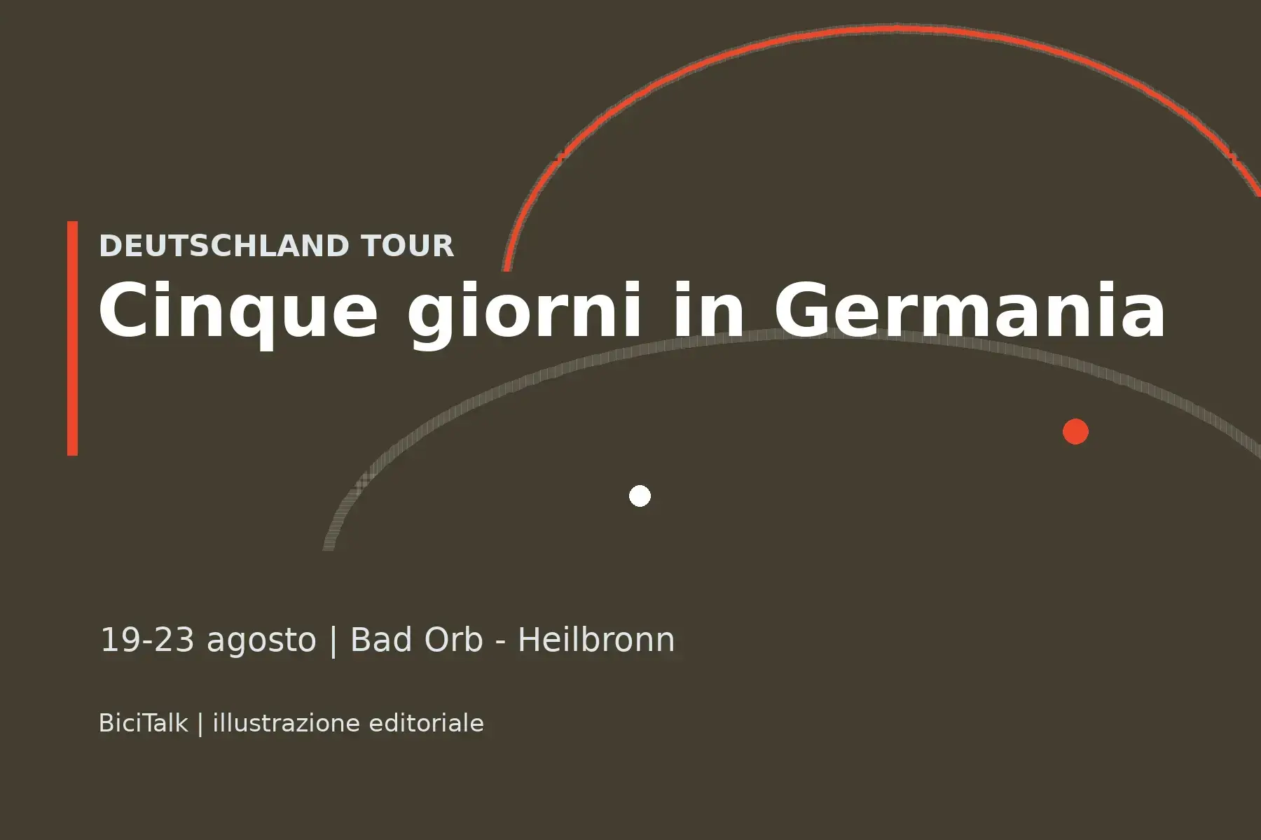 Illustrazione editoriale della Deutschland Tour 2026