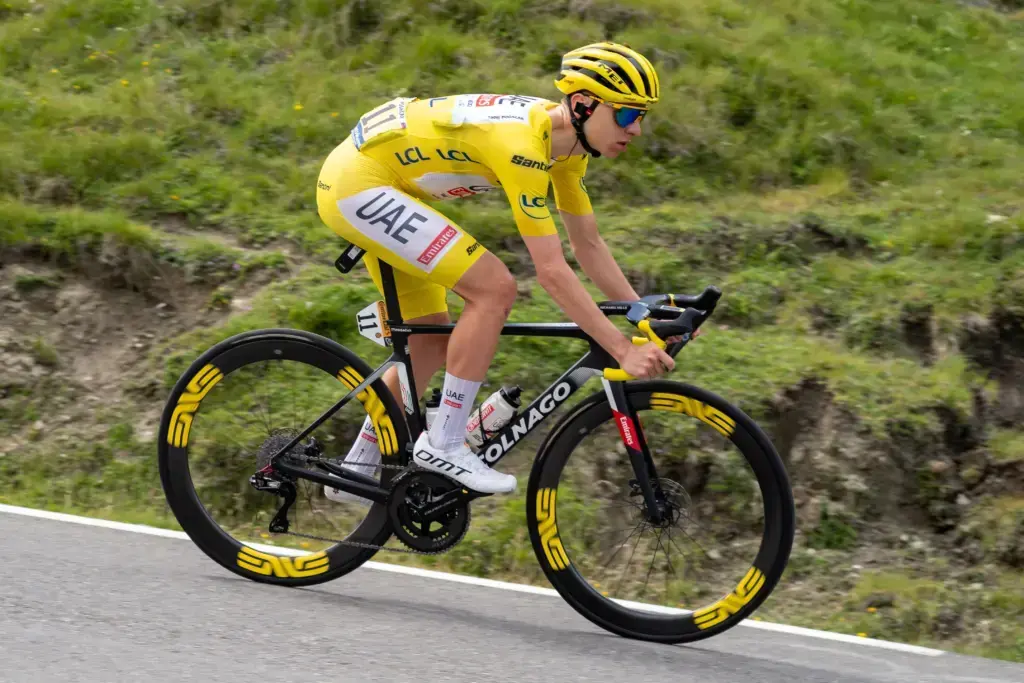 Tadej Pogačar al Tour de France 2024 sul Tourmalet