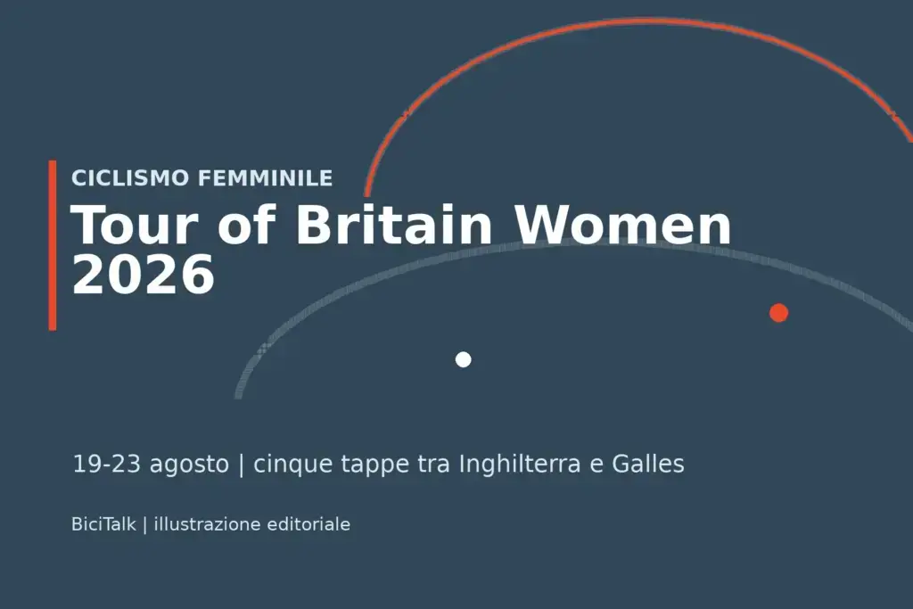 Illustrazione editoriale del Tour of Britain Women 2026