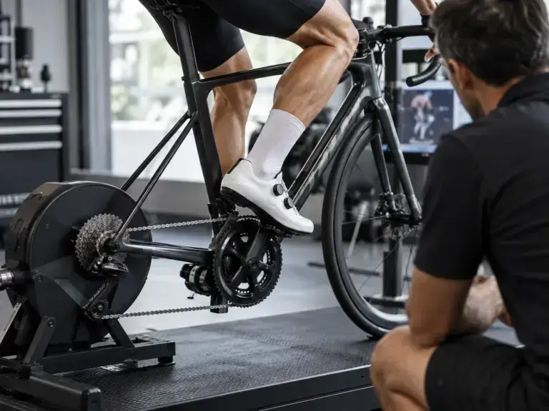 Illustrazione editoriale per Tecnica di pedalata nel ciclismo: esercizi e metriche utili