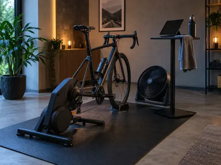 Illustrazione editoriale per Postazione Zwift: come creare una pain cave efficiente