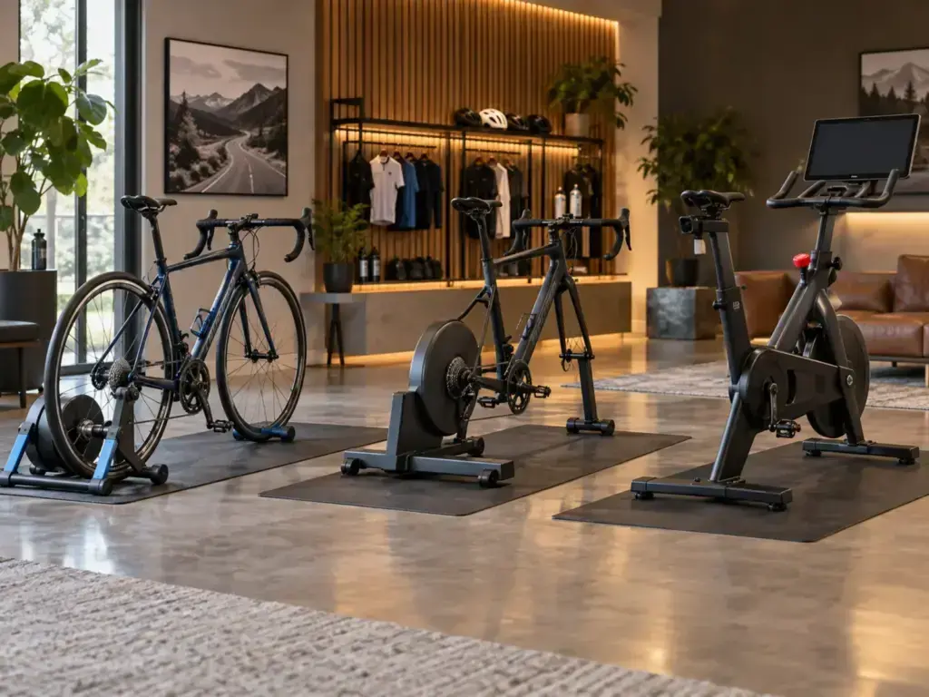 Illustrazione editoriale per Quanto costa Zwift nel 2026: abbonamento, rullo e tre configurazioni