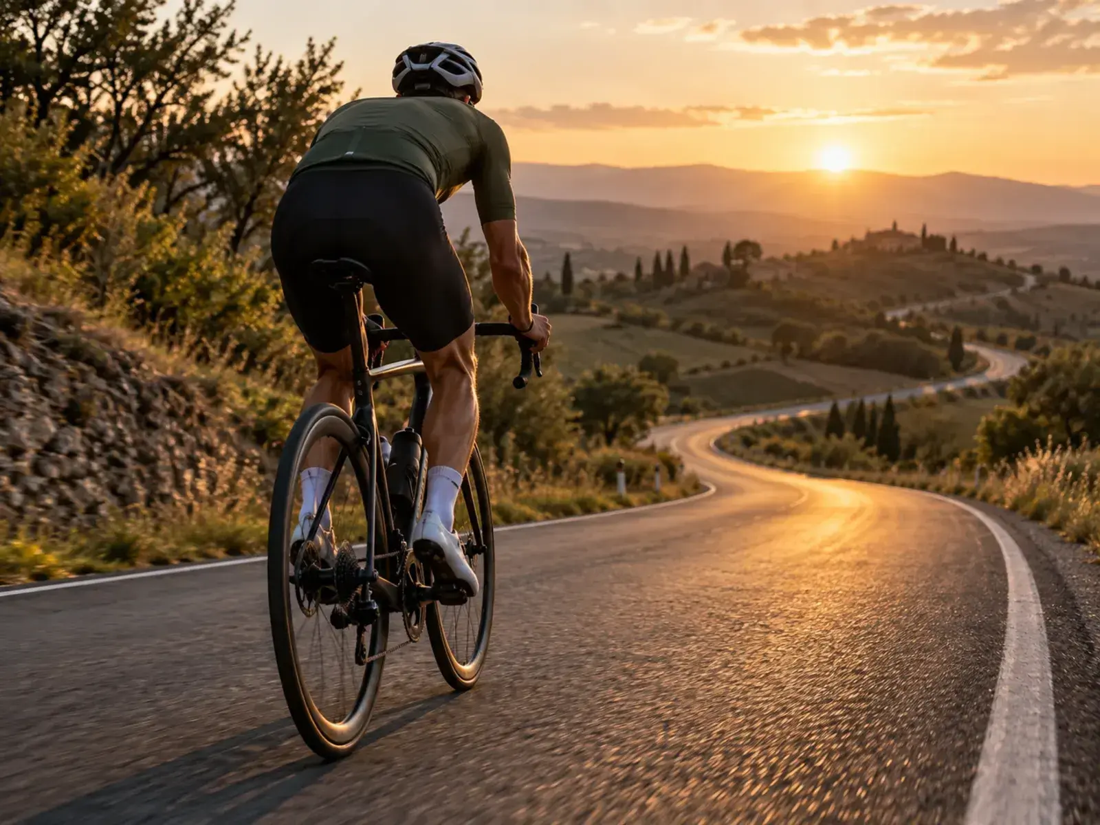 Illustrazione editoriale per Zona 3 nel ciclismo: tempo ride, watt e allenamento sui rulli