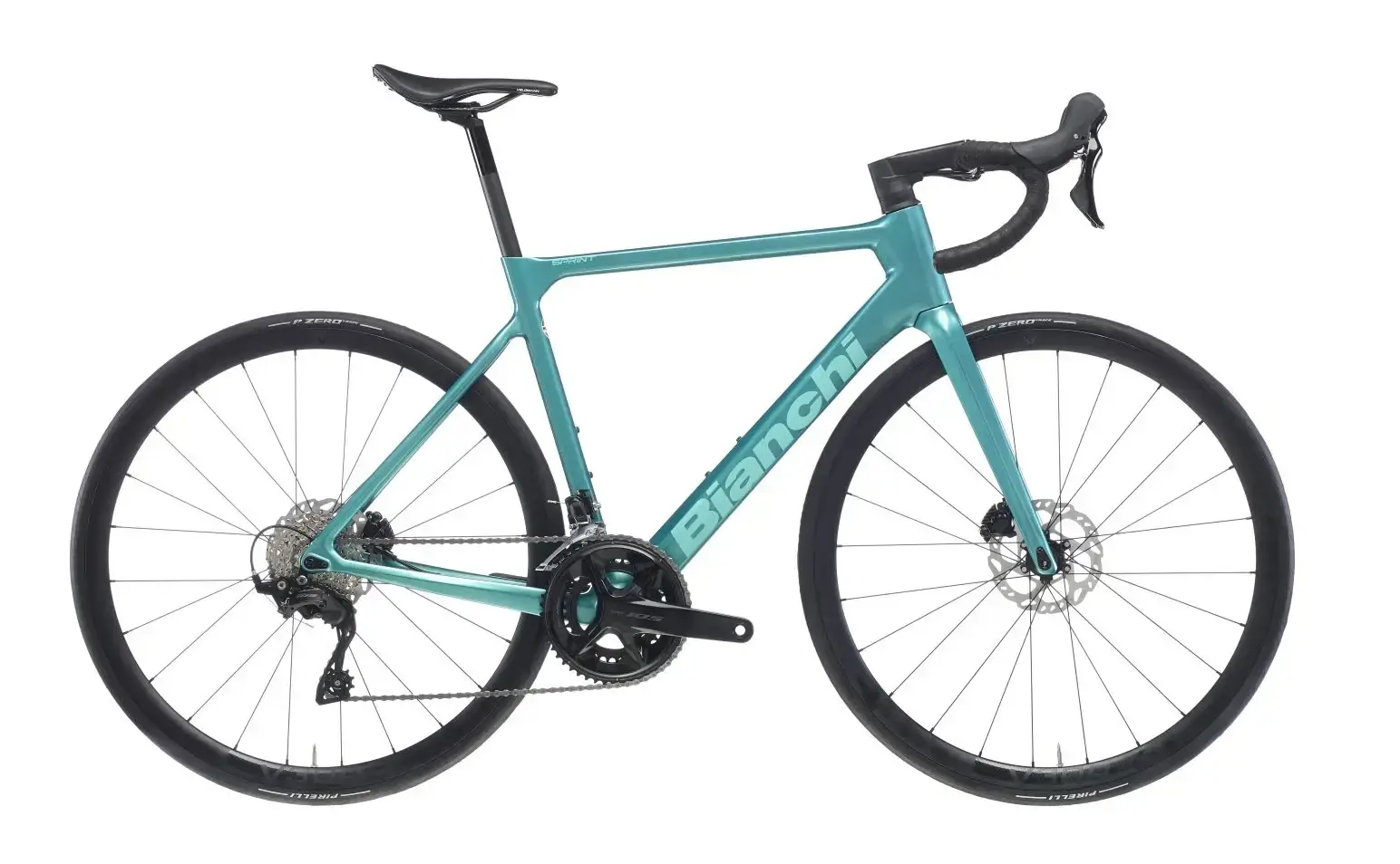 Bianchi Sprint ICR 105 Di2 con ruote Vision, non le Velomann della distinta YTBR6