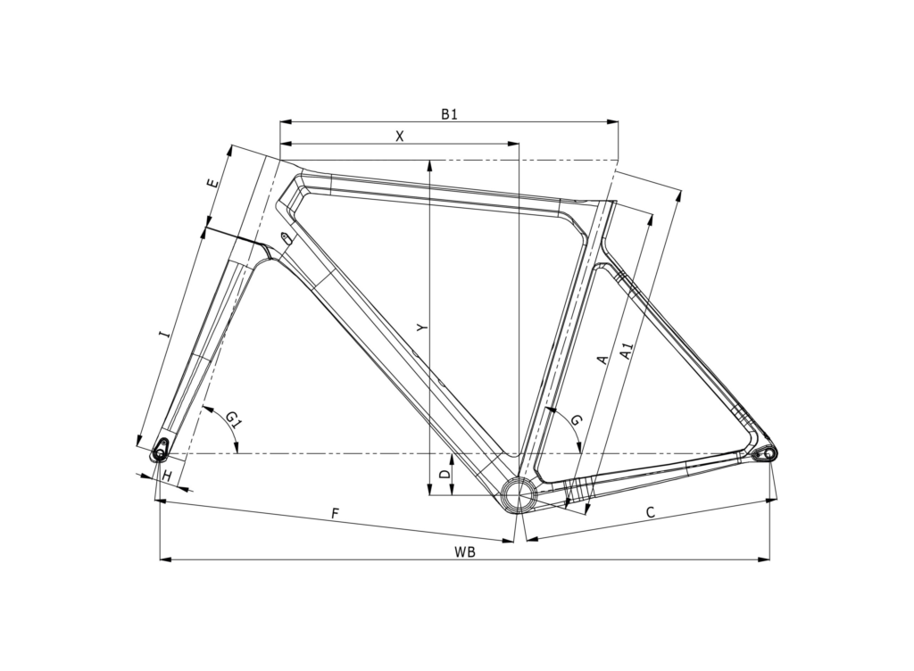 Bianchi Sprint, schema ufficiale delle geometrie YTBR6