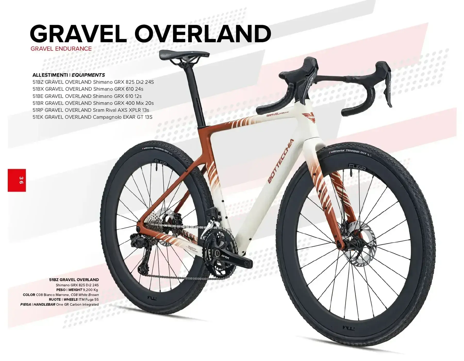 Bottecchia Gravel Overland, riferimento della gamma 2026