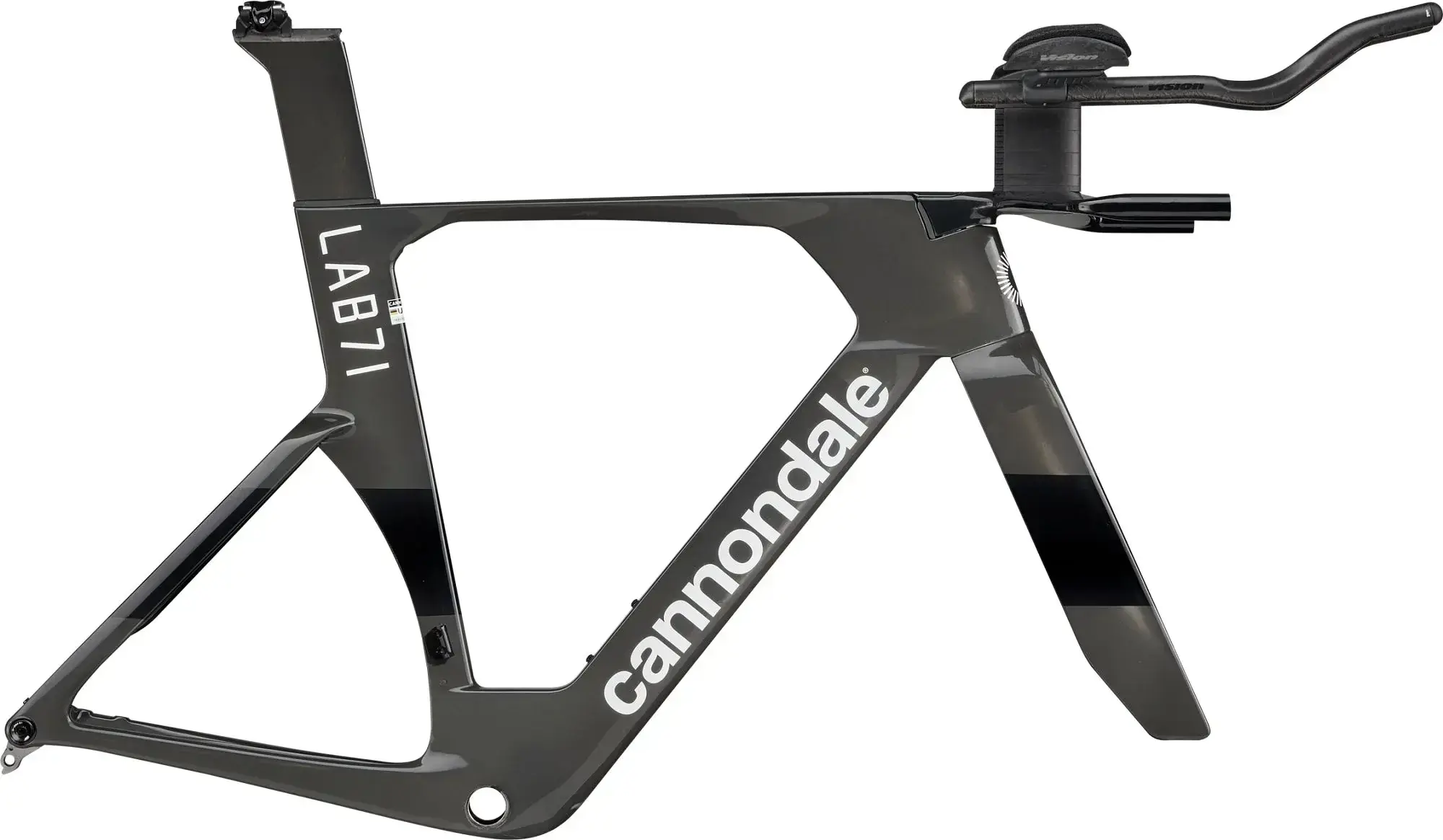 Cannondale SuperSlice LAB71 Frameset MY2026 completo, vista laterale del kit telaio