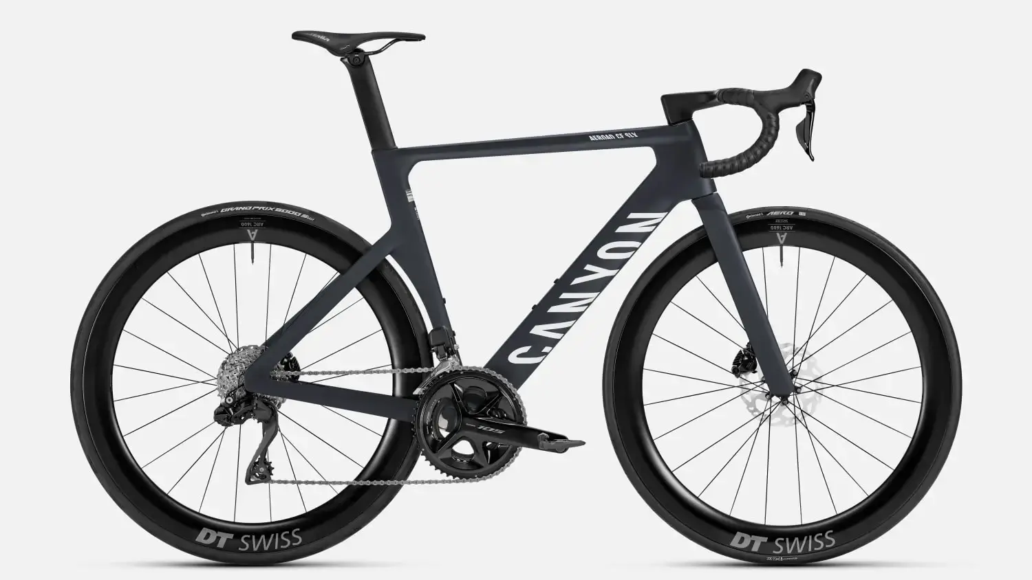 Canyon Aeroad CF SLX 7 Di2 2026 con Shimano 105 e ruote DT Swiss ARC 1600