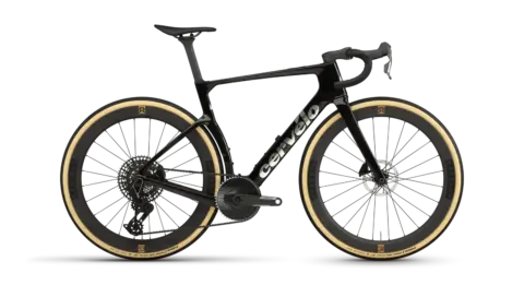 Cervélo Áspero-5 Force AXS 1 2027, vista laterale della configurazione ufficiale