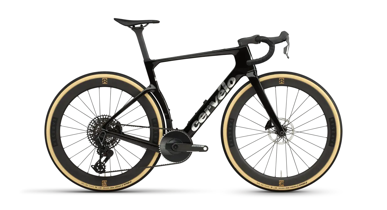Cervélo Áspero-5 Force AXS 1 2027, vista laterale della configurazione ufficiale