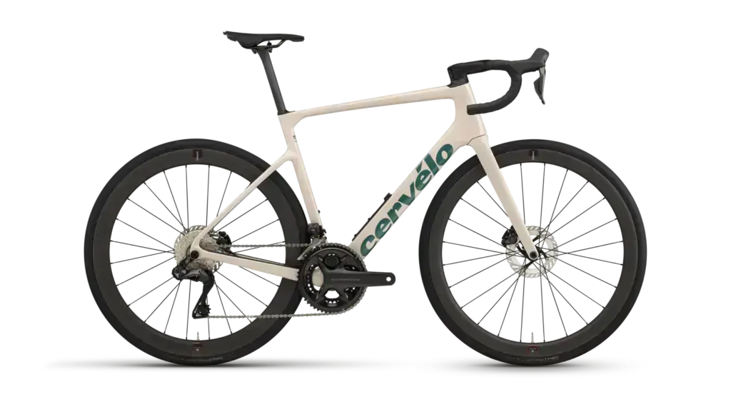 Cervélo Caledonia-5 Ultegra Di2 2027, vista laterale della configurazione ufficiale