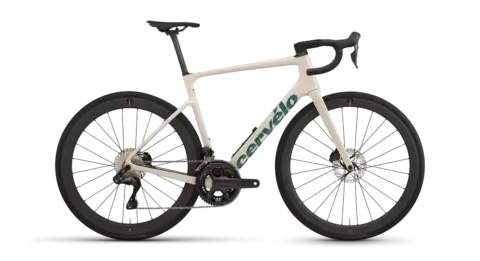 Cervélo Caledonia-5 Ultegra Di2 2027, vista laterale della configurazione ufficiale