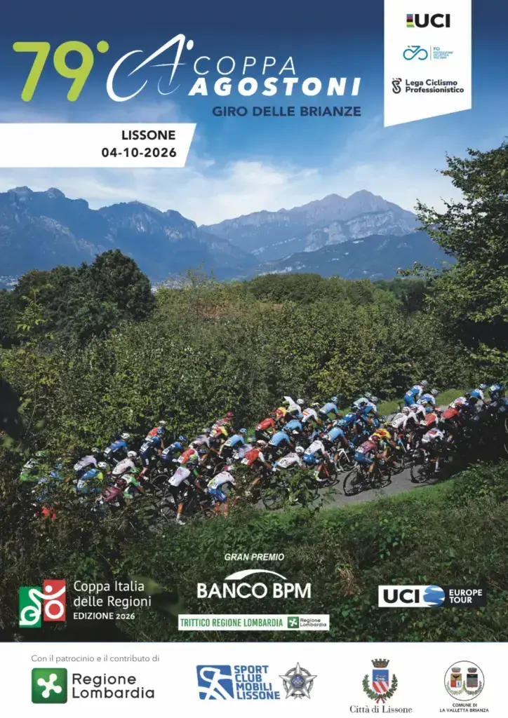 Locandina ufficiale della Coppa Agostoni 2026 del 4 ottobre a Lissone