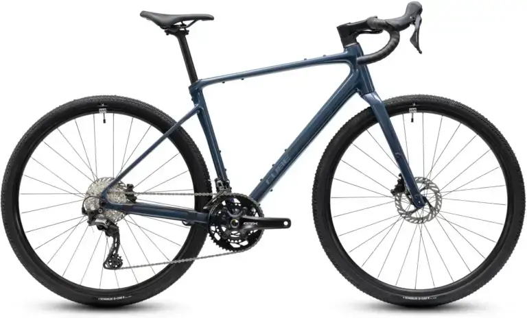 Cube Nuroad Race 2027 inkgrey and grey, vista laterale completa