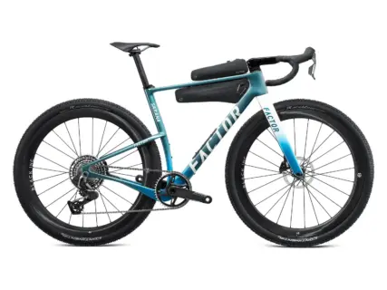 Factor SARANA SRAM RED XPLR Cyan Blue con forcella rigida