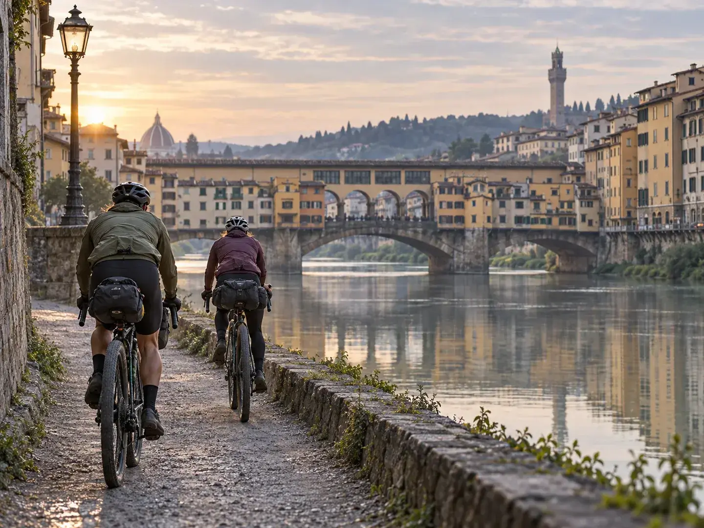 Illustrazione editoriale: Fiorino Mud 2026: illustrazione editoriale gravel a Firenze