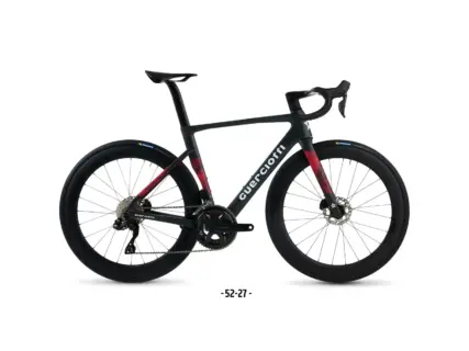 Guerciotti Veloce S 2027 in carbonio, colorazione Dark Grey e Coral Red