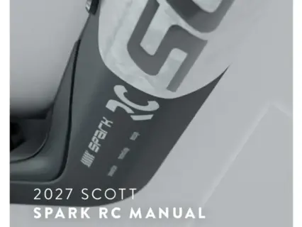 Scott Spark RC 2027, dettaglio del telaio dal manuale ufficiale