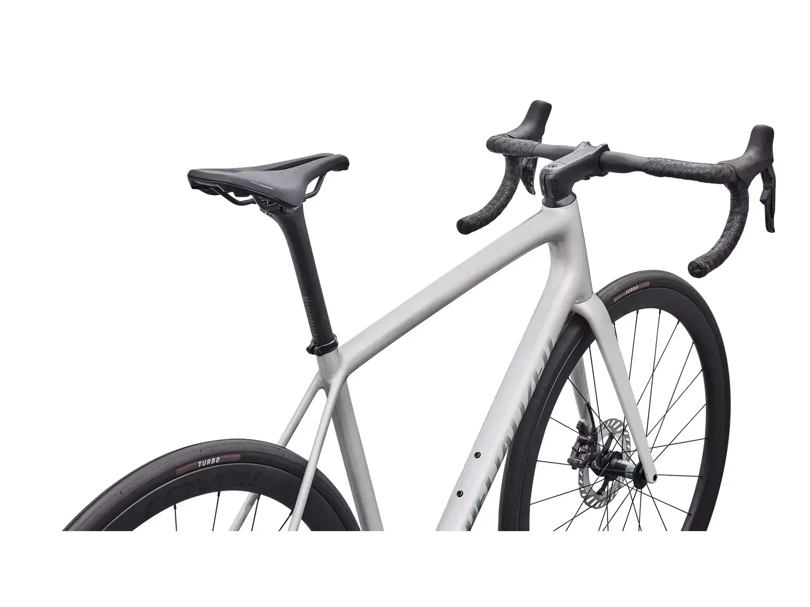 Specialized Aethos 2 Expert - Shimano Ultegra Di2 2027, vista ravvicinata del telaio e cockpit