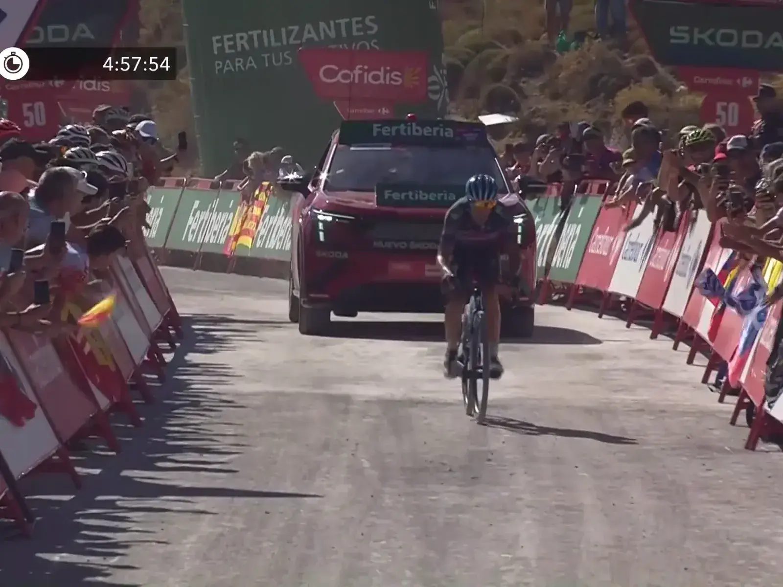 Mikel Landa solo all’arrivo della tappa 20 della Vuelta 2026