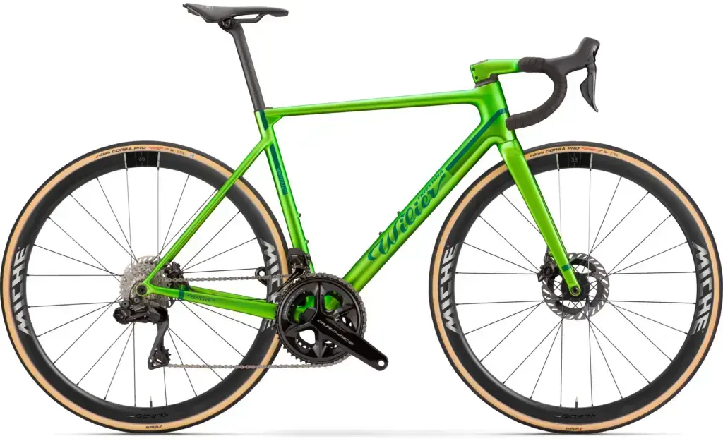 Wilier Verticale SLR: vista completa della piattaforma, montaggio illustrativo
