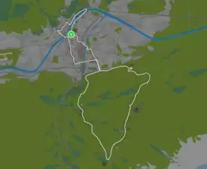 Planimetria ufficiale Zwift di 2018 Worlds Short Lap nel mondo Innsbruck.