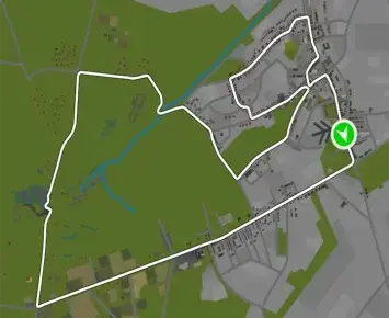 Planimetria ufficiale Zwift di 2019 Worlds Harrogate Circuit nel mondo Yorkshire. Fonte: Zwift.