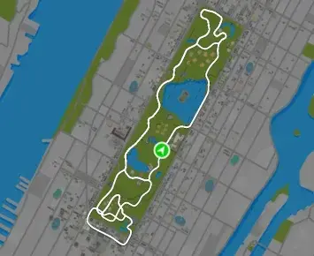 Planimetria ufficiale Zwift di 2022 Cycling Esports World Championships Route nel mondo New York. Fonte: Zwift.
