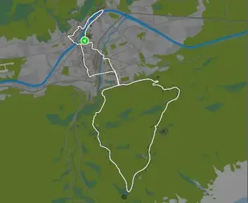 Planimetria ufficiale Zwift di Achterbahn nel mondo Innsbruck.
