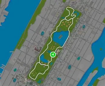 Planimetria ufficiale Zwift di Astoria Line 8 nel mondo New York. Fonte: Zwift.