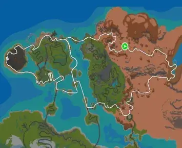 Planimetria ufficiale Zwift di Big Flat 8 nel mondo Watopia.