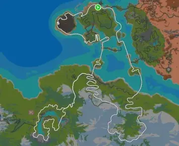 Planimetria ufficiale Zwift di Big Loop Reverse nel mondo Watopia. Fonte: Zwift.