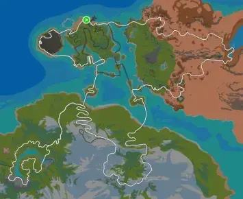 Planimetria ufficiale Zwift di Bigger Loop nel mondo Watopia. Fonte: Zwift.