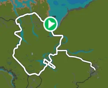 Planimetria ufficiale Zwift di Bon Voyage nel mondo France. Fonte: Zwift.