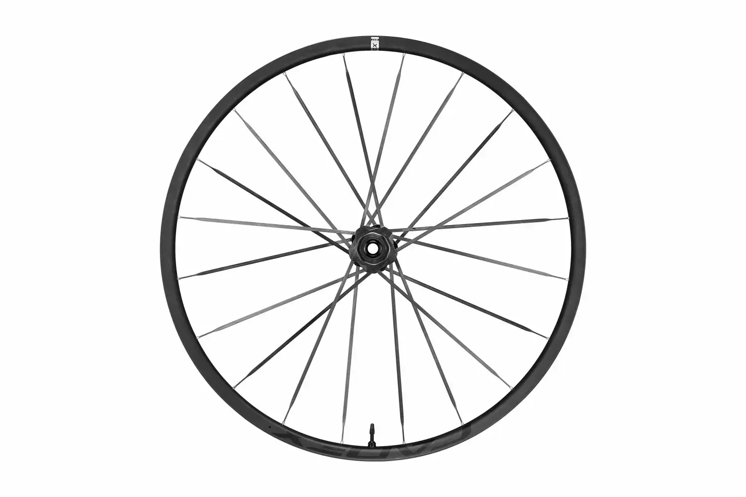 Ruota anteriore CADEX Max XC in carbonio, vista laterale