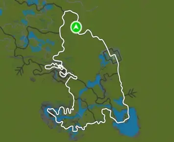 Planimetria ufficiale Zwift di Chain Chomper nel mondo Makuri Islands. Fonte: Zwift.