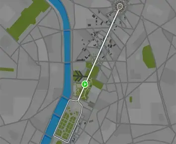 Planimetria ufficiale Zwift di Champs-Élysées nel mondo Paris.